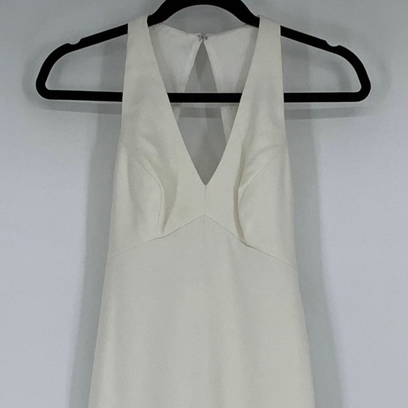 NEW Dessy Collection Size 00 Halter Front Open Back Dress Ivory $263 msrp I24-18 - Picture 7 of 10